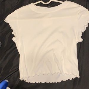 White crop top